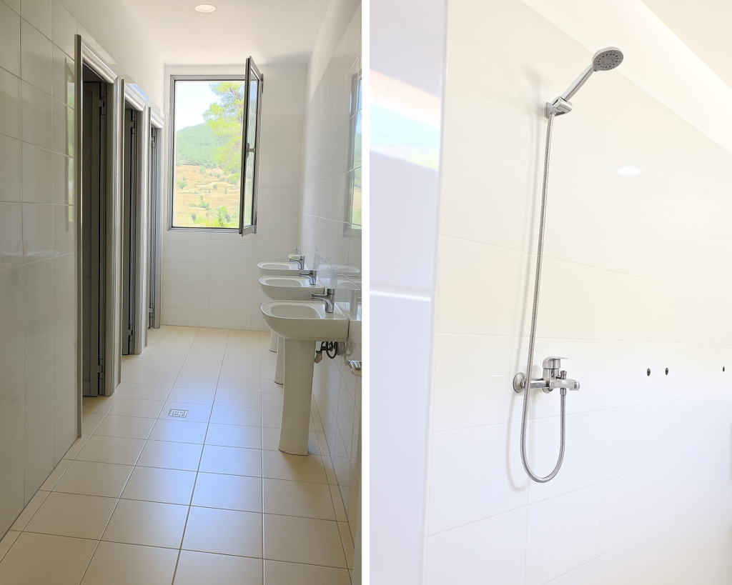 toilettes and showers ok