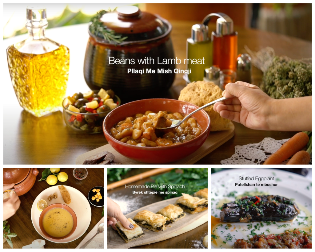 traditional food collage